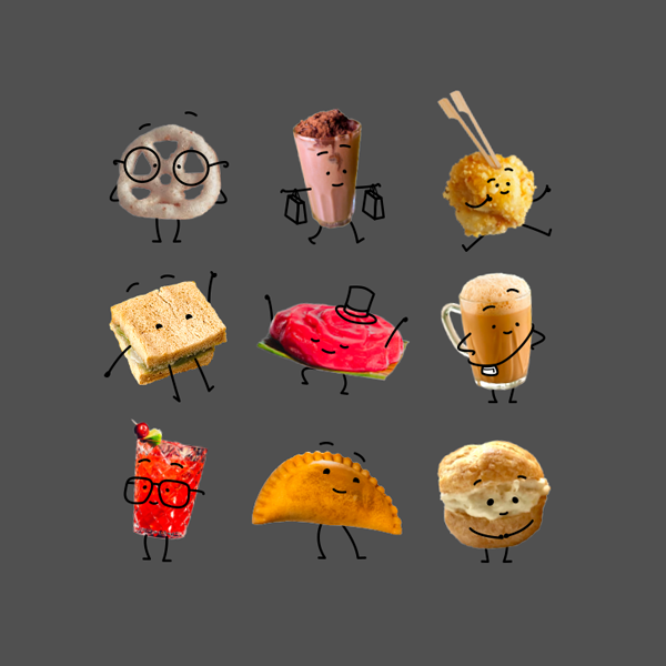 LOCAL SNACK/DRINK CHARACTERS \ 2023 \ ILLUSTRATION